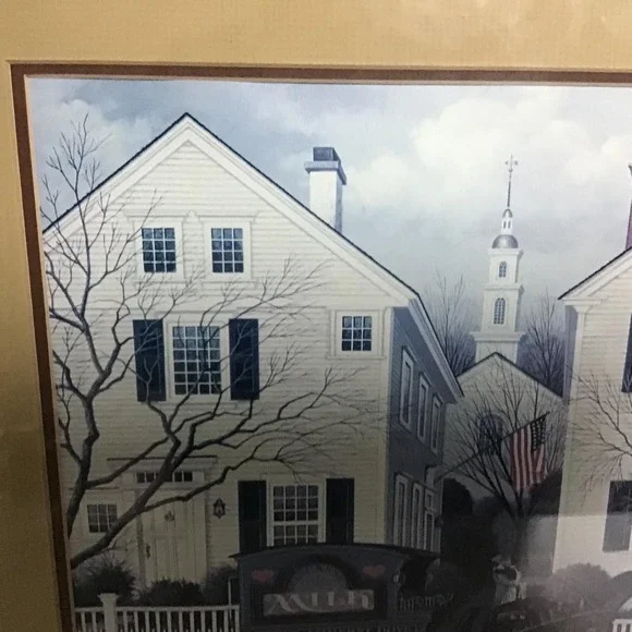 Charles Wysocki Framed Art "My Milkman" Americana Framed 23x19 Folk Art - Picture 4 of 10